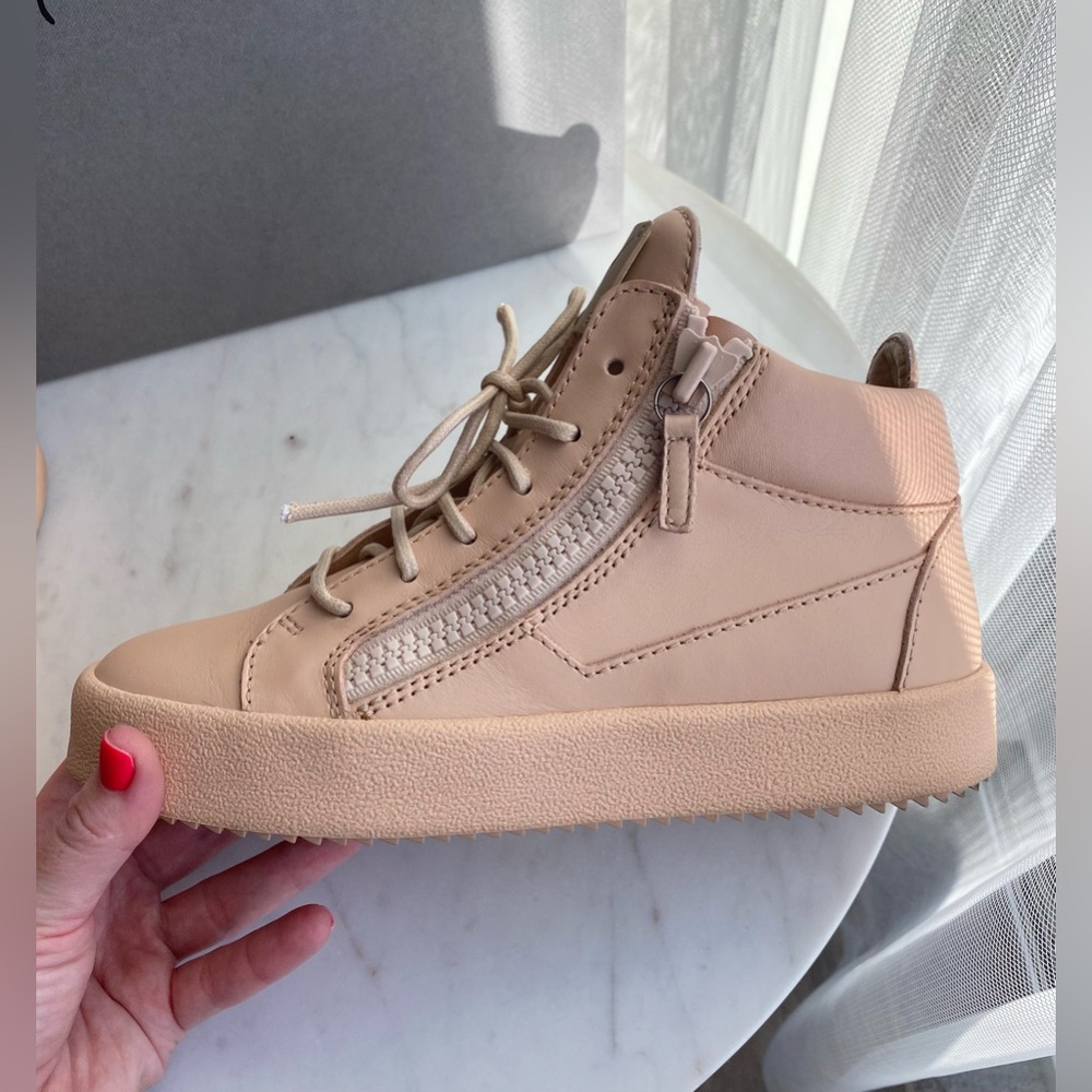 GIUSEPPE ZANOTTI PINK HIGH TOP SNEAKERS 7